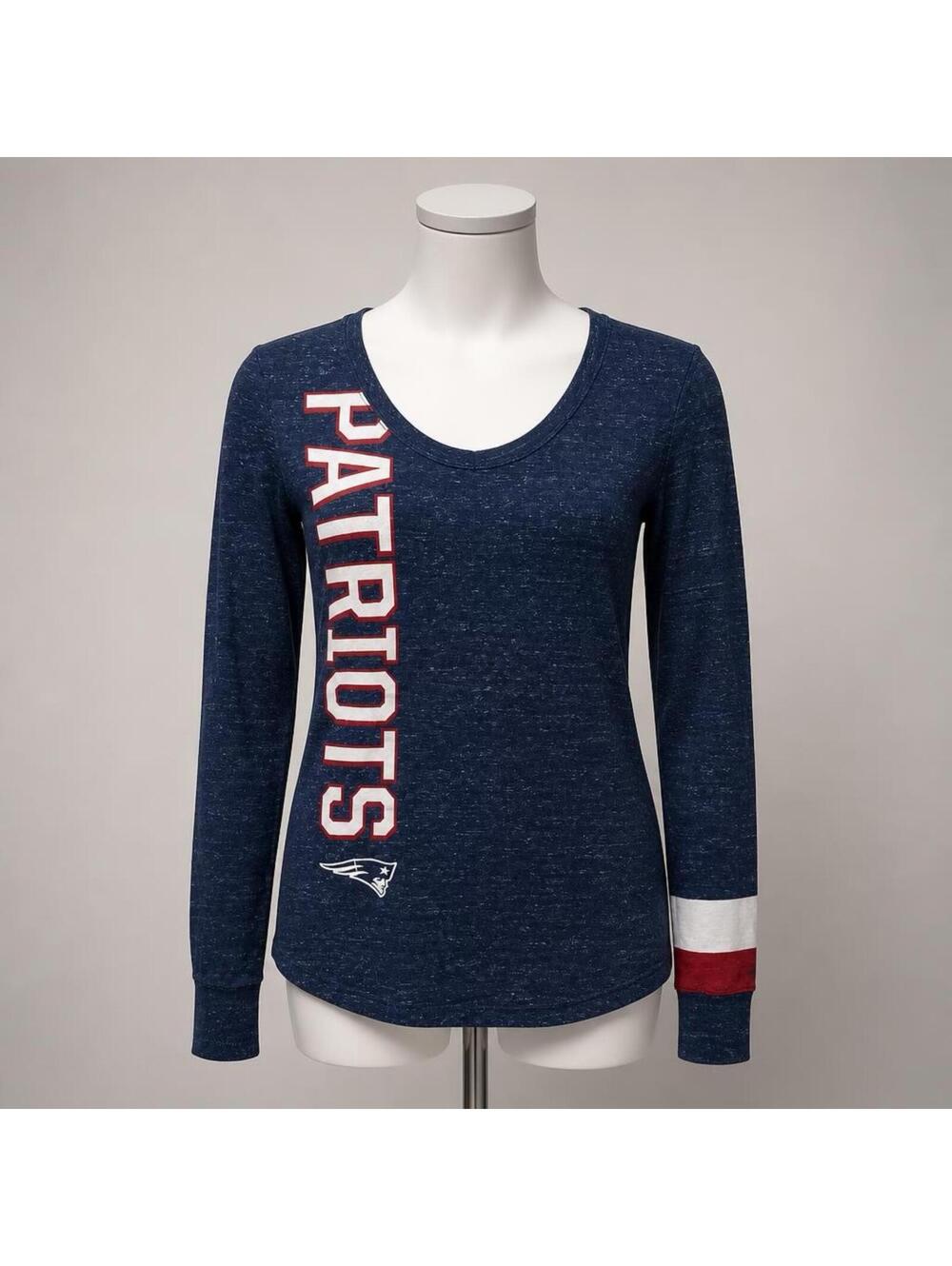 New England Patriots NFL Team Apparel Nike Women's Navy Long Sleeve Tee Size M